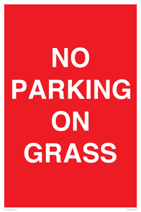 NO PARKING ON GRASS